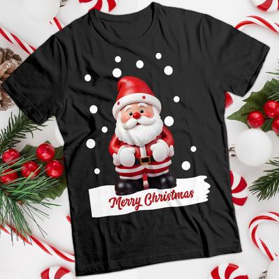 Camiseta de Natal Papai Noel Masculina e Feminina #MC