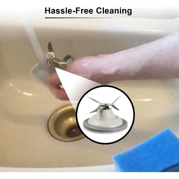 Stainless Steel Blender Blade with Silicone Gasket Compatible with Black and Decker Blenders BL2020S BL2010WP Replace#: 2010BG BL2010BPA