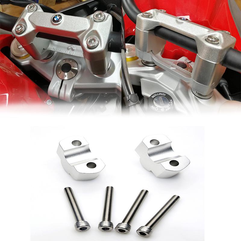 Compatible BMW G310GS/G310R Handlebar Riser Adapter - Aluminum-Magnesium Alloy