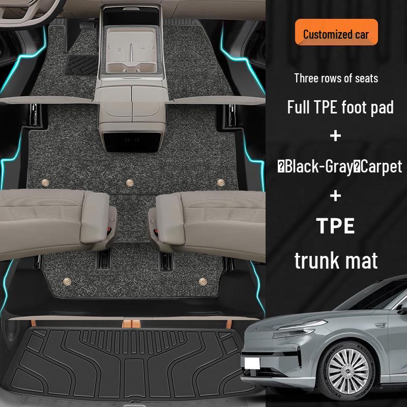 2025 Lydo L90 Special TPE Full Coverage Floor Mats for Six-Seven Seat Cars