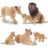 TOYMANY 6-Piece Lion Figure Set, Wild Animal Figures, Animal Models for Parents and Children, Realistic Animal Models, Popular Animal Toys, Birthday