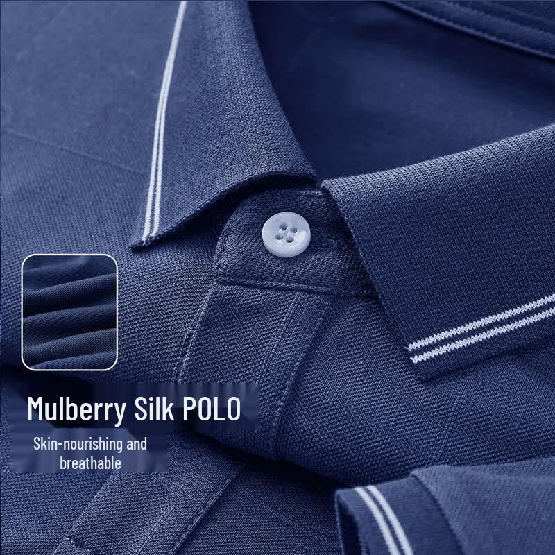 Hodo Men's Silk-Blend Polo Shirt
