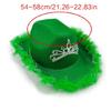 Female Cowgirl Hat Bridal Shower Cap Wide Brim Cap for Cosplay Party Headwear