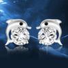 Weihua Dolphin Silver-Plated Earrings - Korean Fashion Temperament for Women