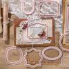 30 Pcs Retro Scrapbook Frames Vintage Picture Frame Scrapbooking Supplies for Card Making Journal Album Craft Decoration