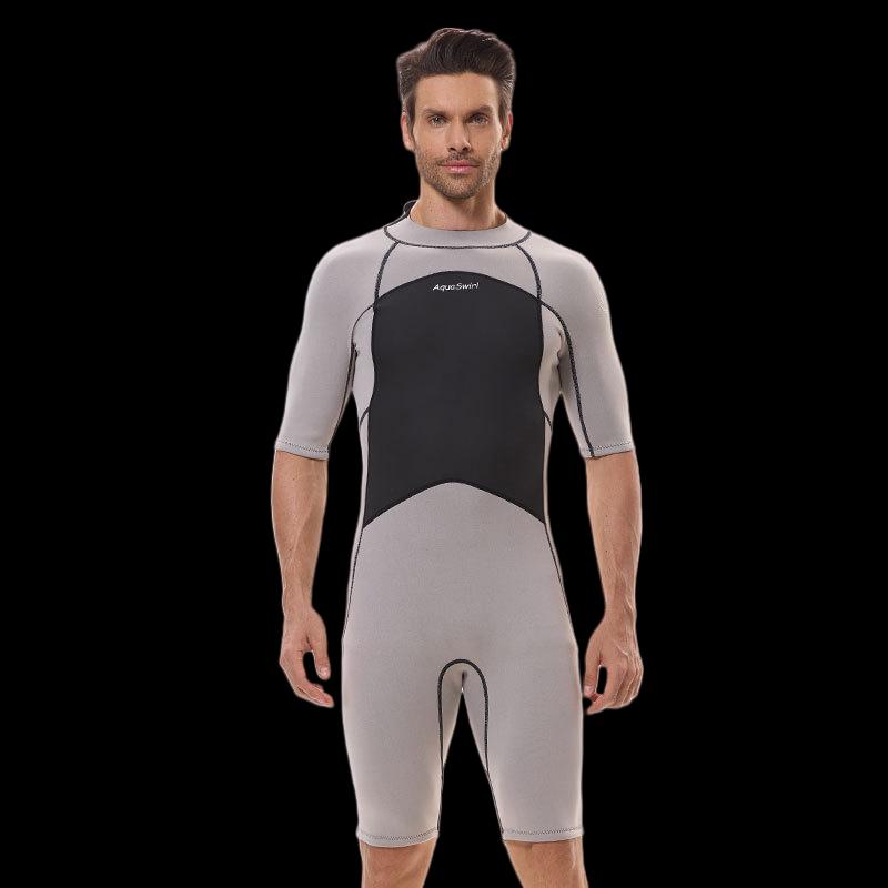 Men s Short Sleeve Diving & Surfing Rash Guard One Size