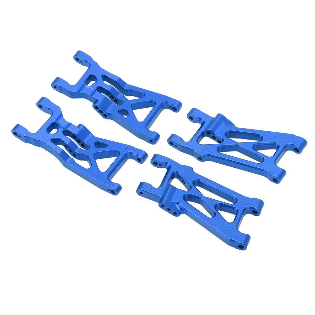RC Front and Rear Lower Suspension Arm Set Aluminum Alloy RC Swing Arm Set for LOSI 1 10 22S 2WD RC Cars Blue