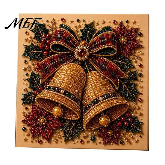Relaxing Hobby for Adults Xmas Faux Pearl Painting Kit, Christmas 3D Art DIY Creative Winter Activities Holiday Craft Project Adults,