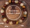 Natürliches Tigerauge Citrin Armband Herbst Malachit Perlen Handband 8mm Runde Steine Schmuck für Frauen