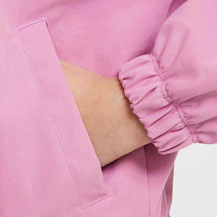 Nike Sportswear Oversized Soft Comfortable Versatile Jacket Kids Jackets Pink FZ5557-646