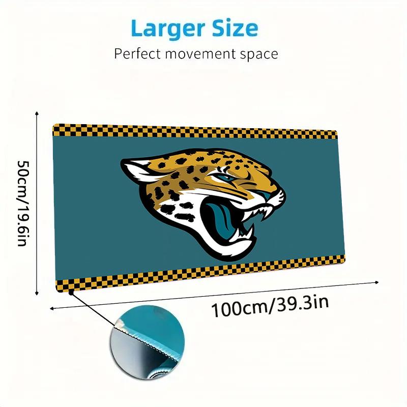 Jacksonville Jaguars2 Print Cushion Non-slip Laptop Tablet Big Mousepad XXL Mat Mini PC Playmat With Lock Edge