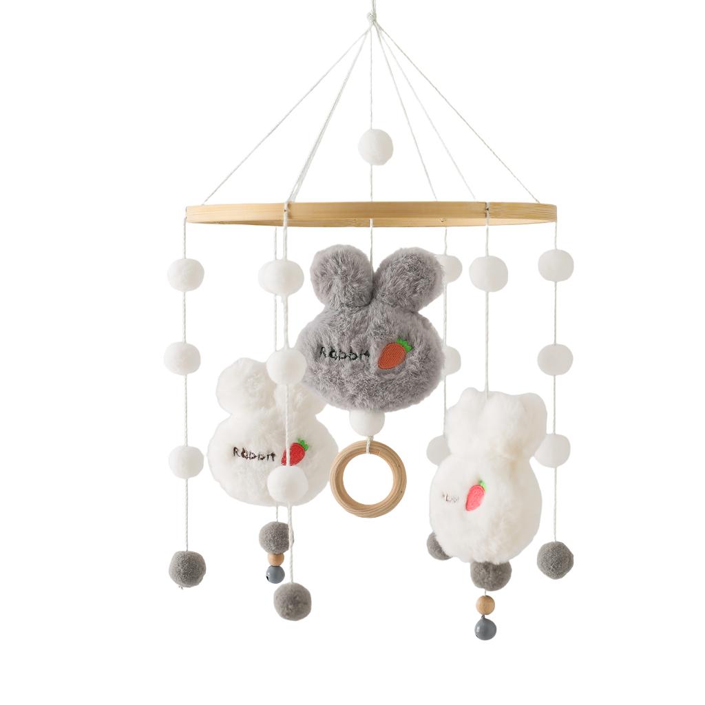 Baby Wooden Bracket Bed Bell 0 6 Months Toy Bracket Accessories Hanging Bracket Soft Mobile On The Bed Baby Room Decoration Crib