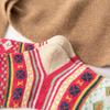 5 Paar Weihnachtssocken für Damen, hochelastisch, dick, weich, Kälteschutz, Winter, warm, mittlere Röhre, Damensocken