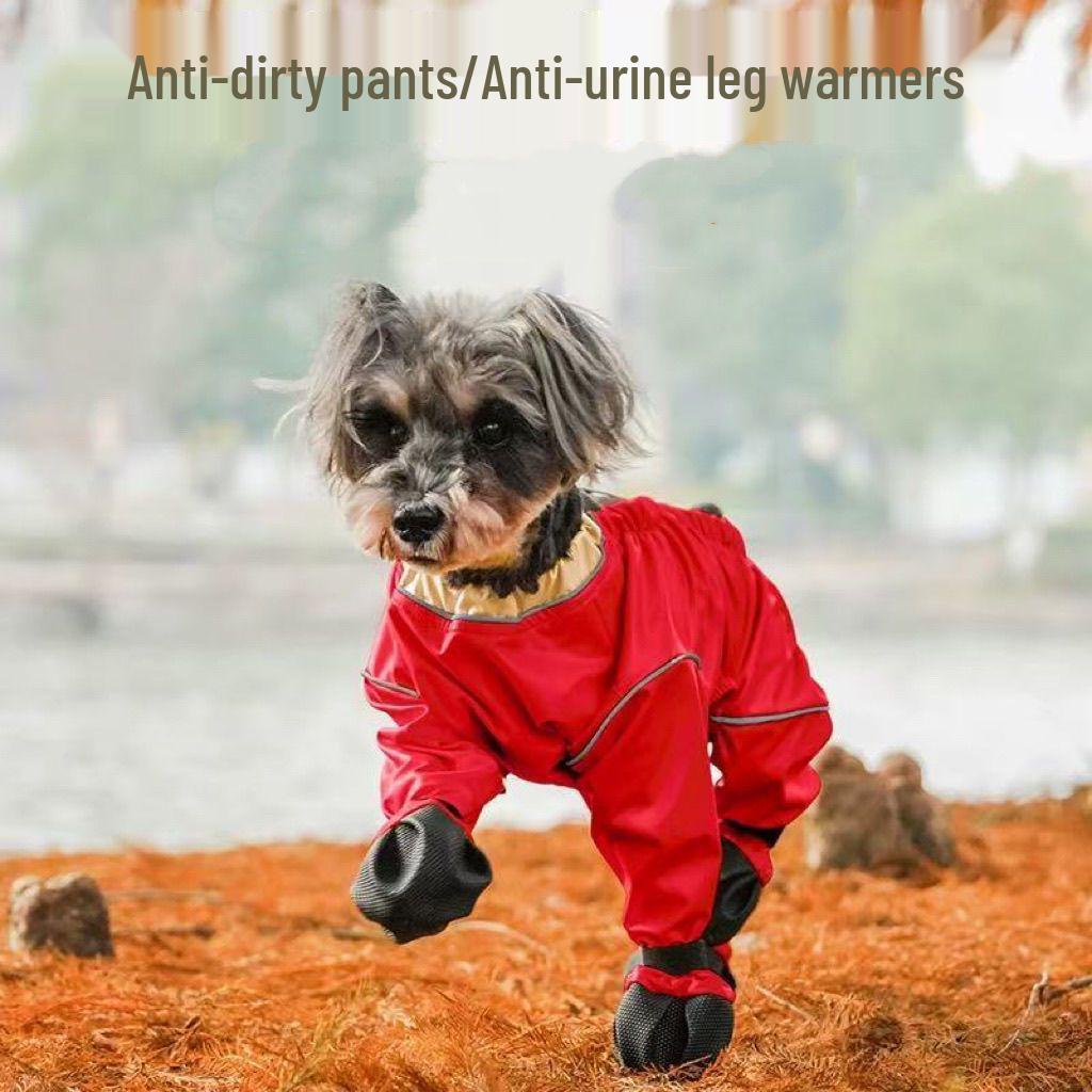 

Собачий комбинезон от грязи и чехлы для лап для малых/средних пород - Тедди комбинезон S Chest 35 Back 25, 3-5 lbs