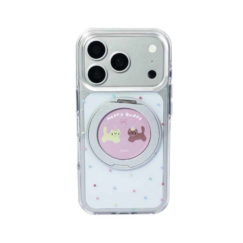 iPhone 17 Pro Max/15 Pro Case with 360° Pivot Stand