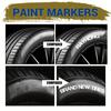 Car Tire Marker Pen - High-Quality Waterproof Quick-Drying Marker Pen Suitable for Marking Car Tires, Painting, Diy, Fast Drying, Not Easy