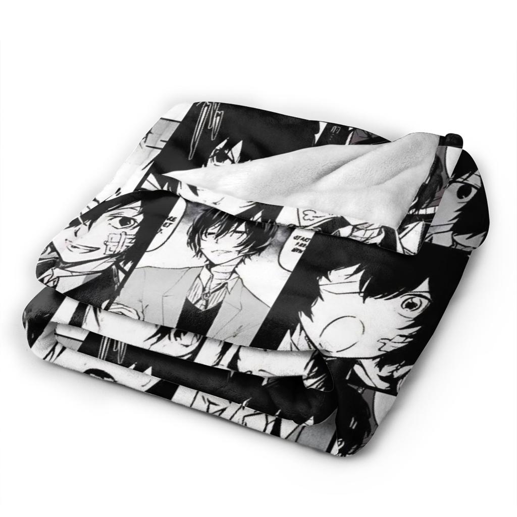 Dazai Bungo Stray Dogs Plüschdecke Kind Flanelldecke für Sofa Bett Weich Warm Design Qualität Tagesdecke Geschenk