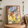 Disney Digital Oil Painting Art Painting Handmade Diy Home Decorations Forest Deer Rabbit Friendship