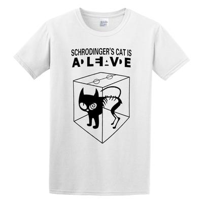 T Shirt Schroedinger's Cat Soft and Light White