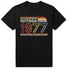 Móda 47. 47 Let Starý Narozeninová Párty Tričko Pánské Top Vintage 1977 Limitovaná Edice Černá Trička Streetwear Harajuku