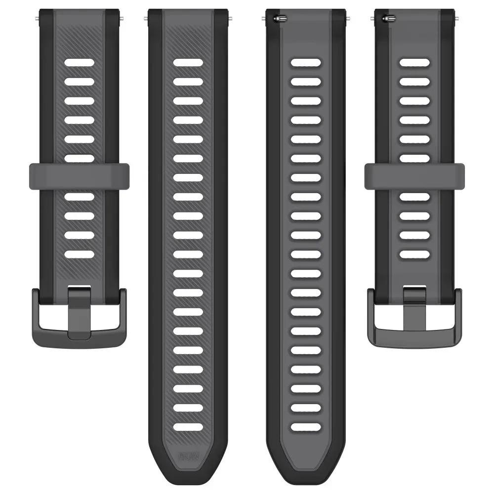 18/20/22mm Sports Silicone Strap for Amazfit T-Rex3 Pro 48mm 44mm Comfortable Breathable Wristband for Amazfit Helio/Balance 2-1