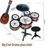 Children's Beginner Jazz Drum & Ukulele Set (Ages 2-6)