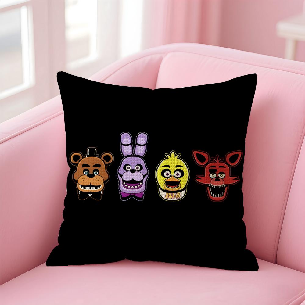 FFive Nights at Freddys Cushion Cover Natural Linen Pillow Case DoubleSided Print Decorative Sofa Pillowcase Home Decor Gift