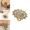 Vintage French Style Creative Exaggerated Eco-friendly Alloy Ring With Floral Design