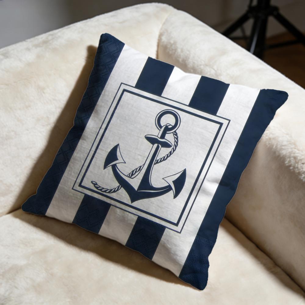 Fashion OOcean Sailoriou Cushion Cover Soft Decorative Pillow Case Suitable for Bedroom Sofa Car Travel Use