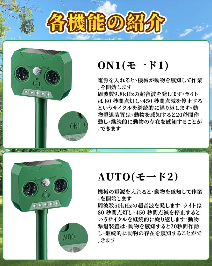 for Lupsty Ultrasonic Cat Cat Stray Cat 2 12m Detection Alarm Solar PIR Infrared Ultrasonic Pest Standby Bird Pest [New 2025] Repellent, Multi-Animal