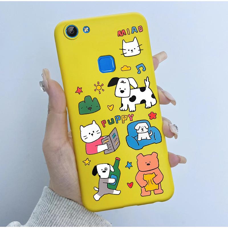 For Vivo V7 V7+ Plus Y79A Y75 Y73 Y79 1716 1718 Phone Case Cute Astronaut Panda Flowers Candy Soft Silicone TPU phone Case Cover