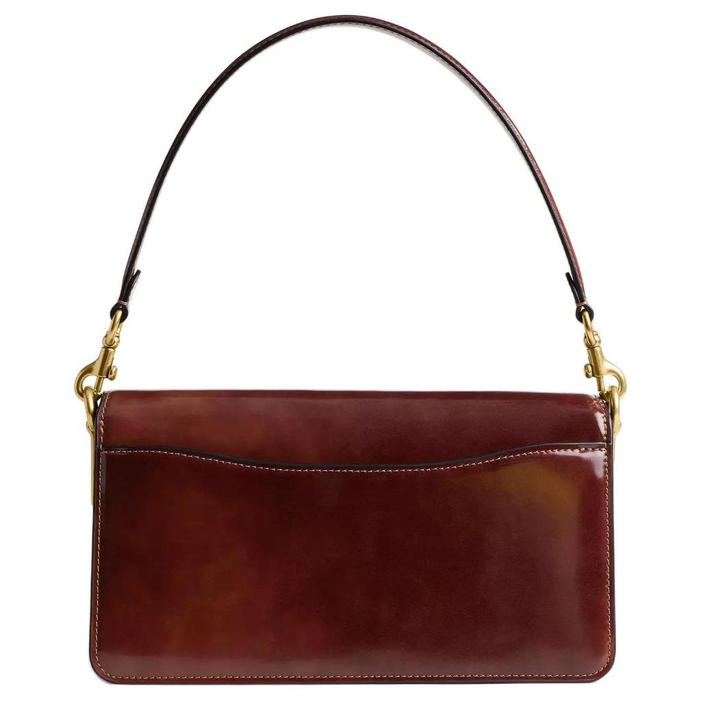 Coach Tabby 26 Gold Hardware Detachable Shoulder Strap Smooth Leather Handheld Crossbody Shoulder Bag Medium Women bags Deep-Brown CW631-B4XB6