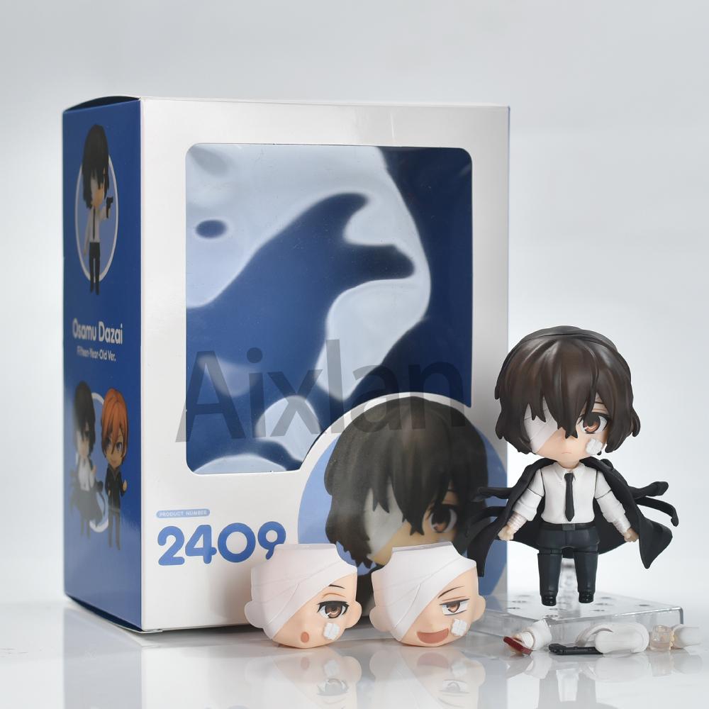Aixlan #2409 Dazai Osamu #2410 Nakahara Chuya Figure Bungo Stray Dogs PVC Action Figure Amine Gift Collectible Figurine