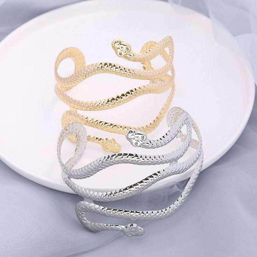 Alloy Hollow Adjustable Snake Arm Bangle Armband Arm Ring Arm Chain