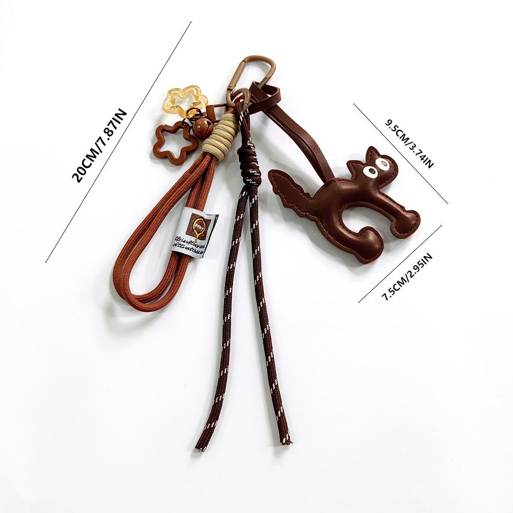 Yogodlns Mini Backpack Hanging Handbag Pendant Bag Cute Cat Faux Leather Pendant Bags Accessories