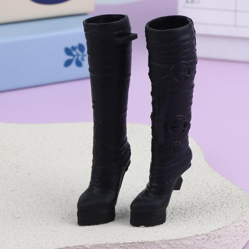 1Pair Mini Doll High Heels Boots Sandals Fashion 1/6 Dolls Dress Up Accessories For Female Dolls Decorations Pretend Play Toys