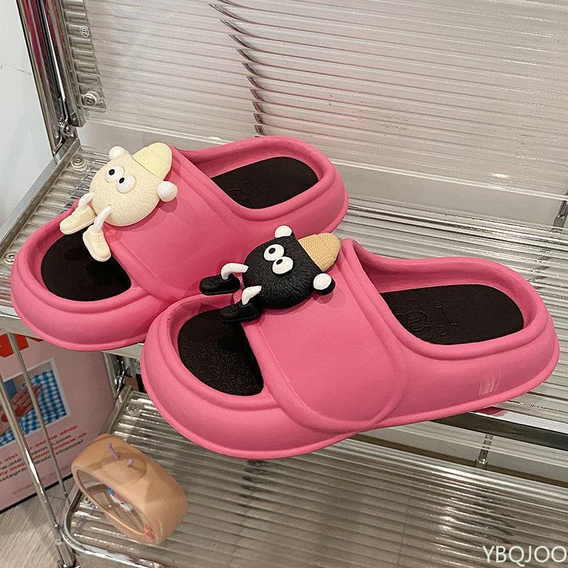 New Anti Slip EVA Slippers for Women Wearing Summer Cartoon Style Super Soft Odorless One-piece Women's Wear-resistant Slippers