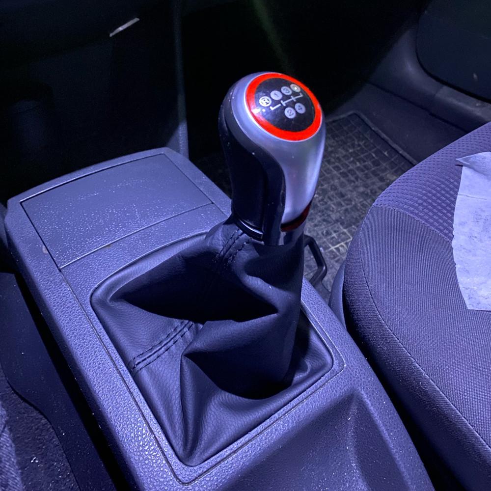 5/6 Speed Car Gear Shift Knob With Gaitor Boot Cover For Volkswagen VW Polo 9N 9N2 2002 2003 2004 2005 2006 2007 2008 2009