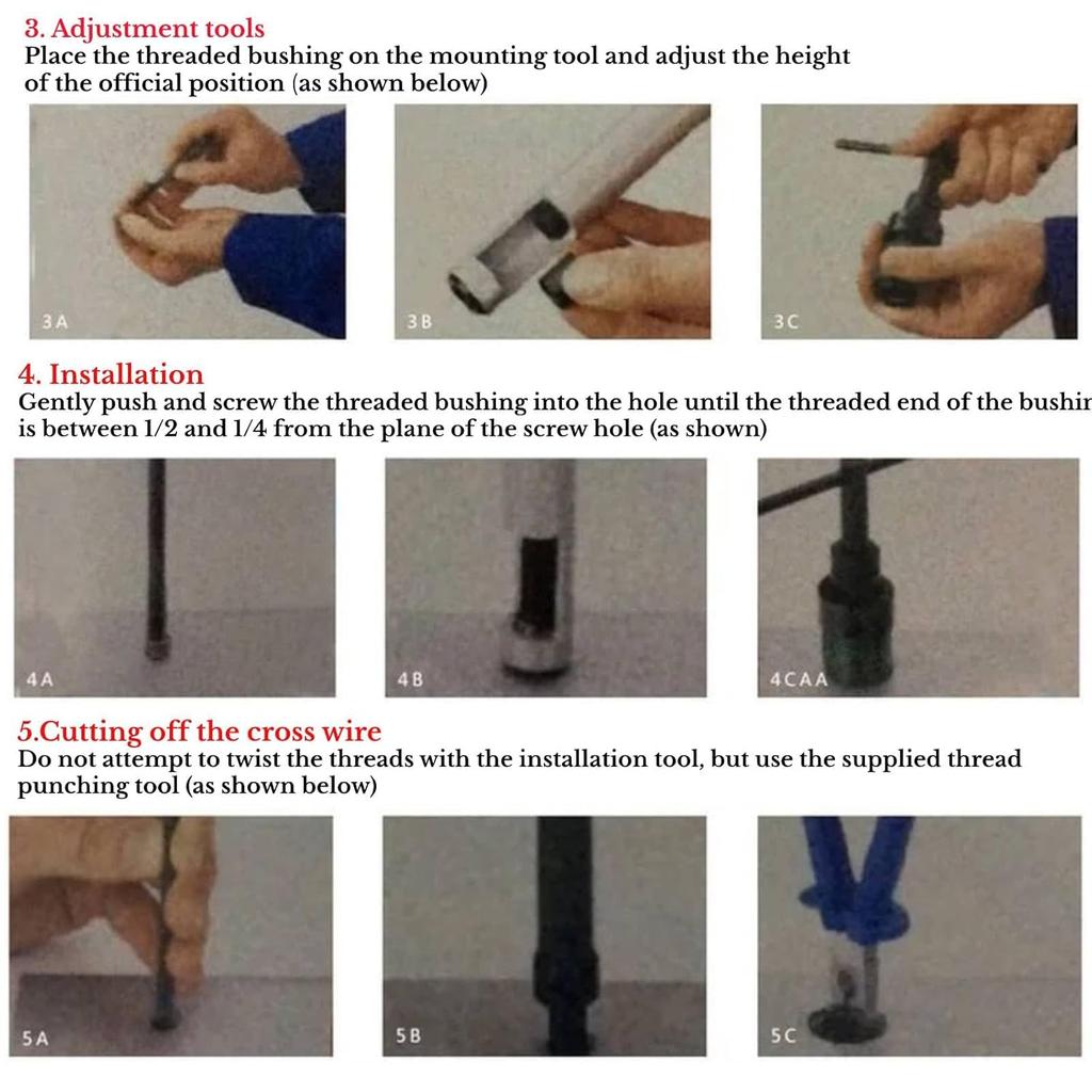 50pcs Metric Helicoil Kit M10 X 1.5 X2.5D Wire Thread Insert Sleeve Bushing Screw Helicoil Thread Repair Kit