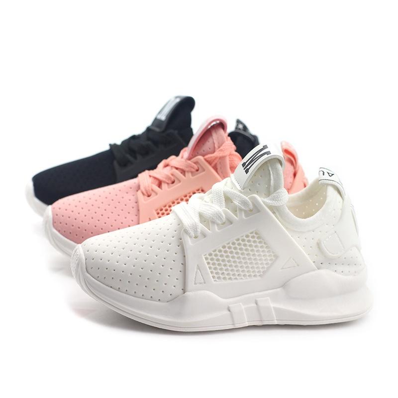 New Kids Boy Girl Fashion Shoes With Breathable Mesh Material And Non-slip Rubber Sole
