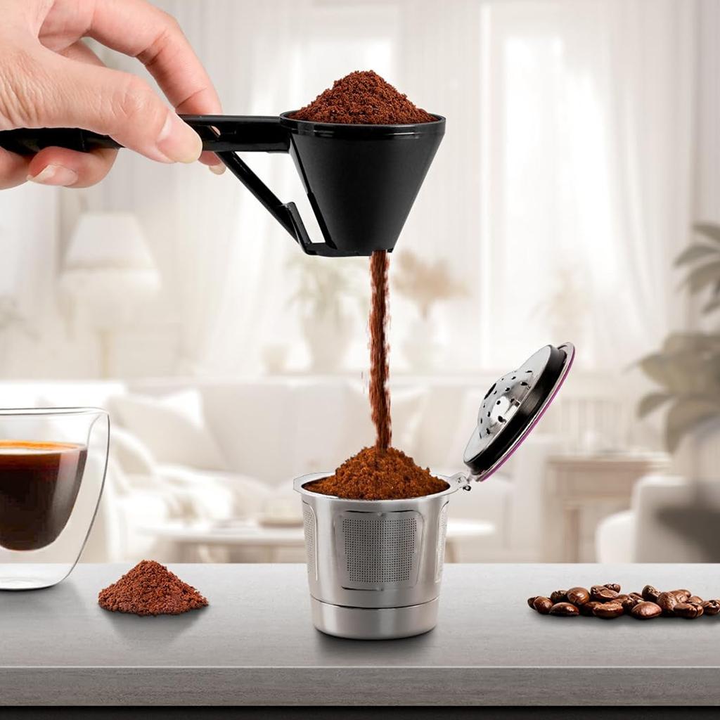 Messlöffel mit langem Griff Trichter für Proteinpulver Milchpulver Zucker und Kaffeesatz Praktisches Küchenwerkzeug