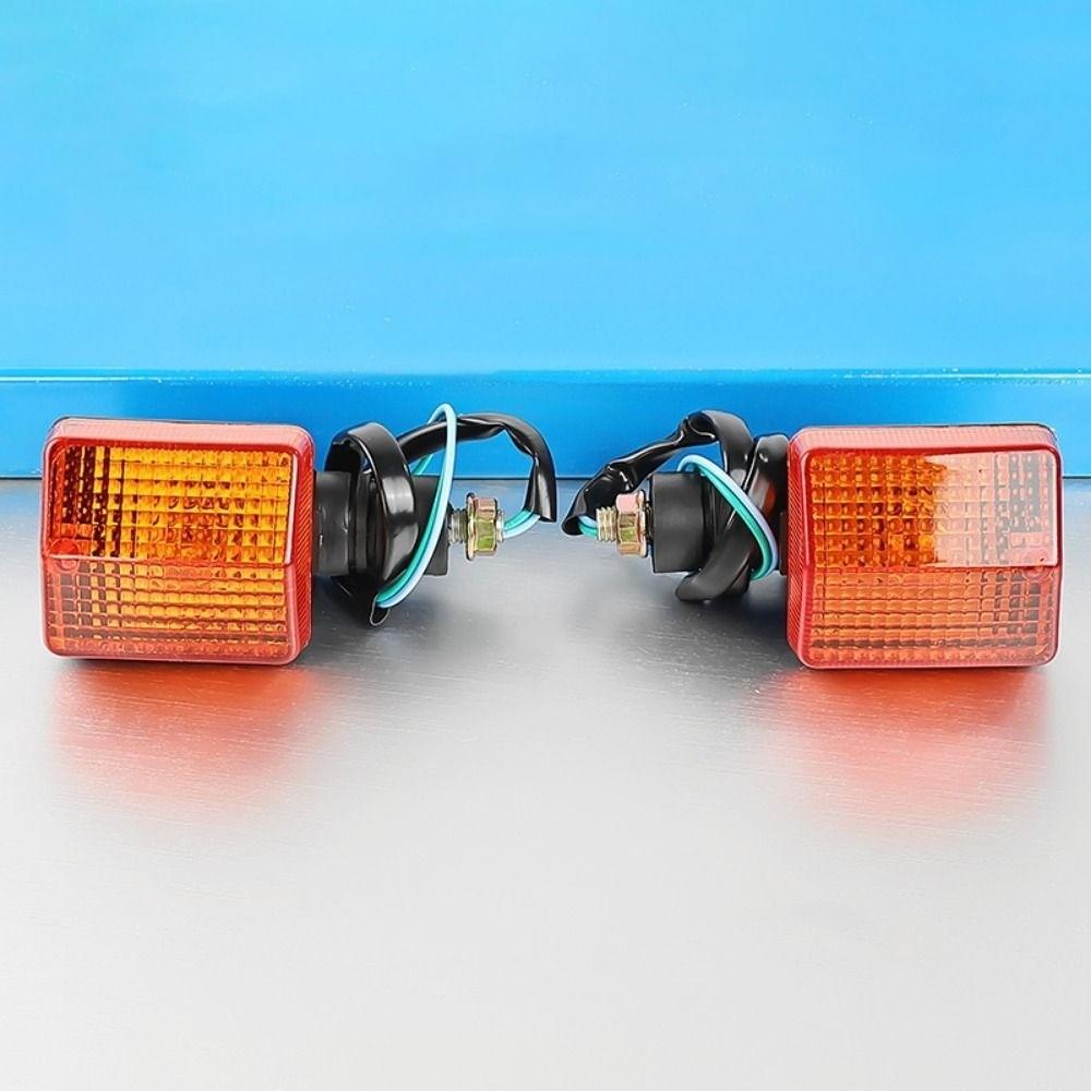 1pair Red Light Rear Front Moto Indicator Classic Motorbike Signal Indicator Light