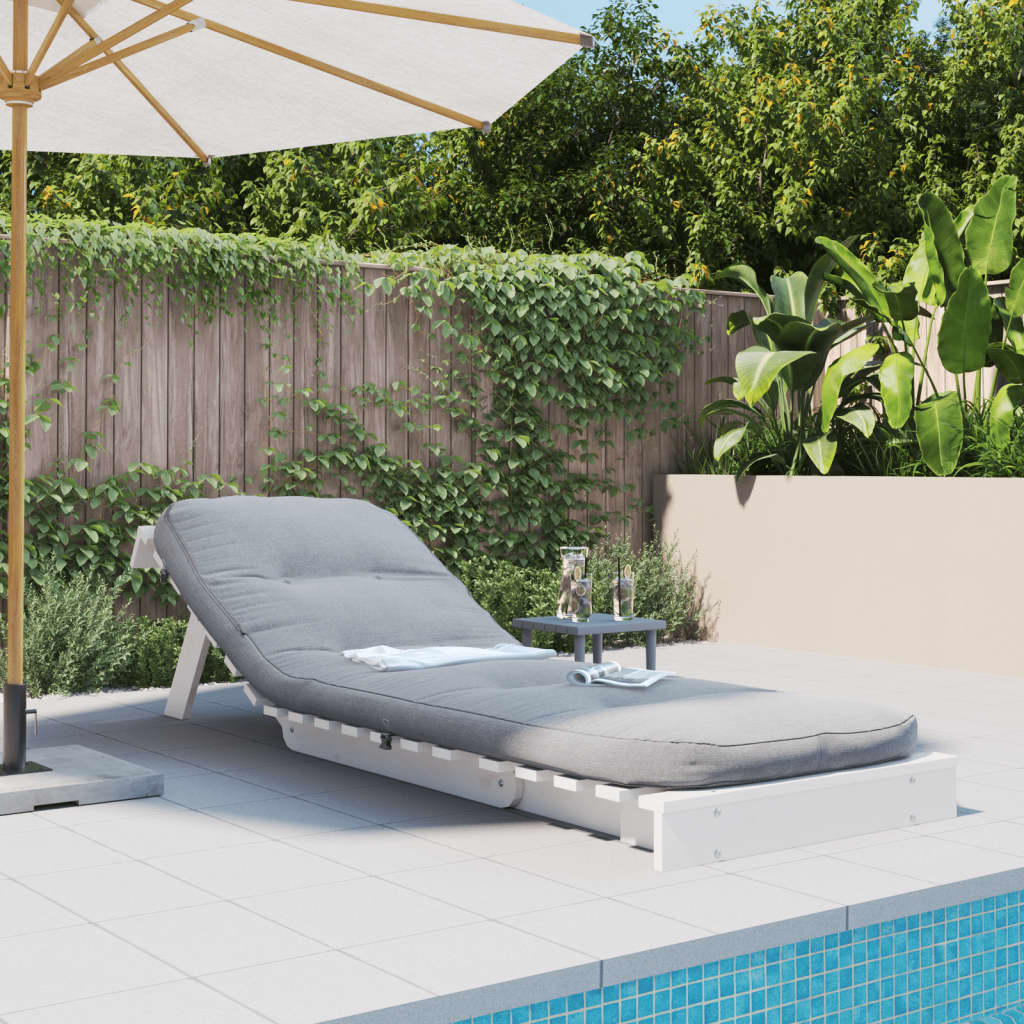 Vidaxl Foldable Futon Sofa, With Mattress, White, 70X206X11 Cm