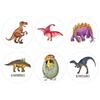 Jurassic Dinosaur Cartoon Stickers for Kids' Educational Rewards
