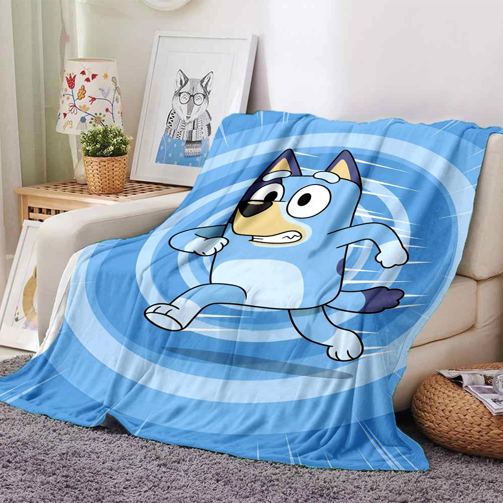 Decke mit Bluey-Motiv - Perfekt für Sofa, Bett, Reisen & Outdoor | Maschinenwaschbar, Gemütlich & Langlebig.