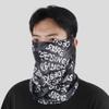 English Graffiti Riding Mask Shading Ice Silk Face Towel Neck Protector Sunscreen Face Mask  Summer