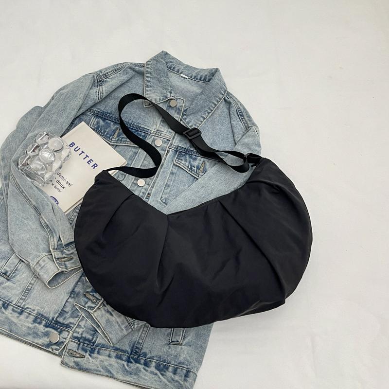 Large Capacity Tote Bag Solid Color Women's Shoulder Crossbody Bag