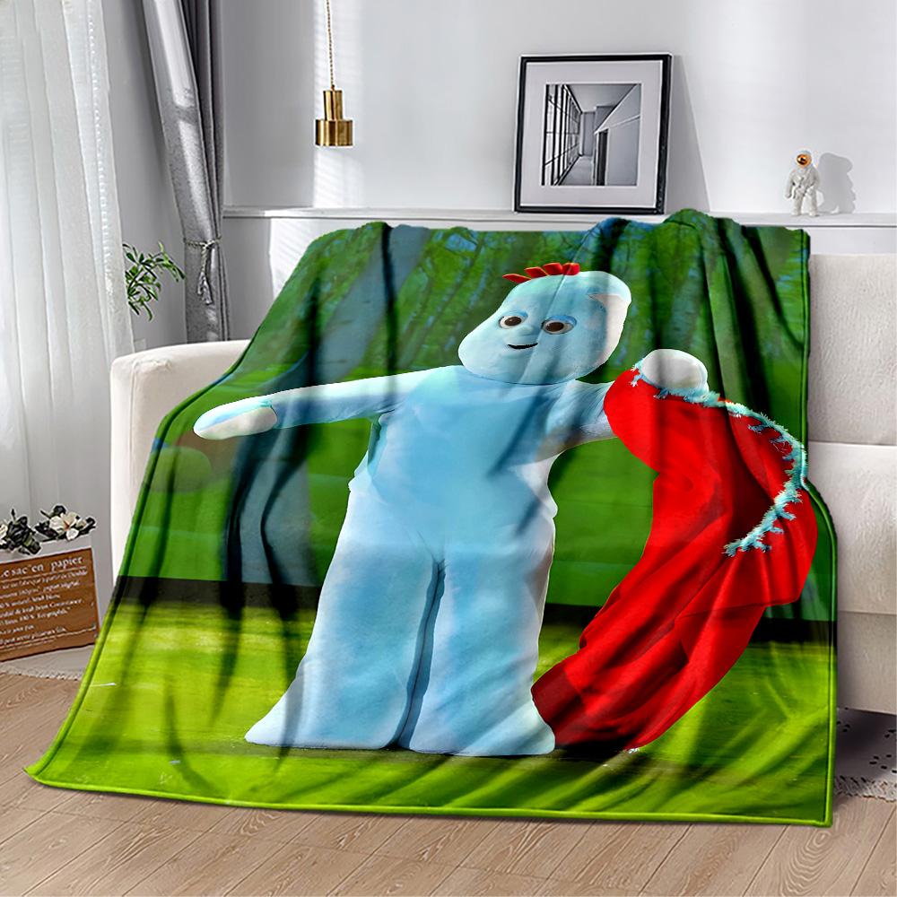 In The Night Garden Characters Flannel Blanket-Soft and Suitable for Sofas,Beds,Offices,Travel,All Seasons,Great Gift for Holidays and Birthdays.