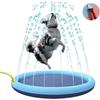 Dog Toy Eco-Friendly PVC Dog Swim Bath Pool Cooling Game Non-Slip Mat Foldable Water Splash Sprinkler For Outdoor Water Play Mat