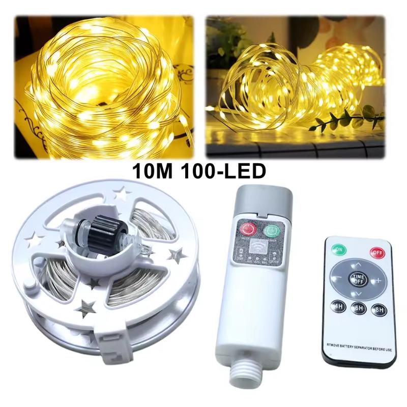 Camping String Lights Rechargeable Portable Camping Lantern Tent Tape Light String For Tent Home School College Party Yard Decor